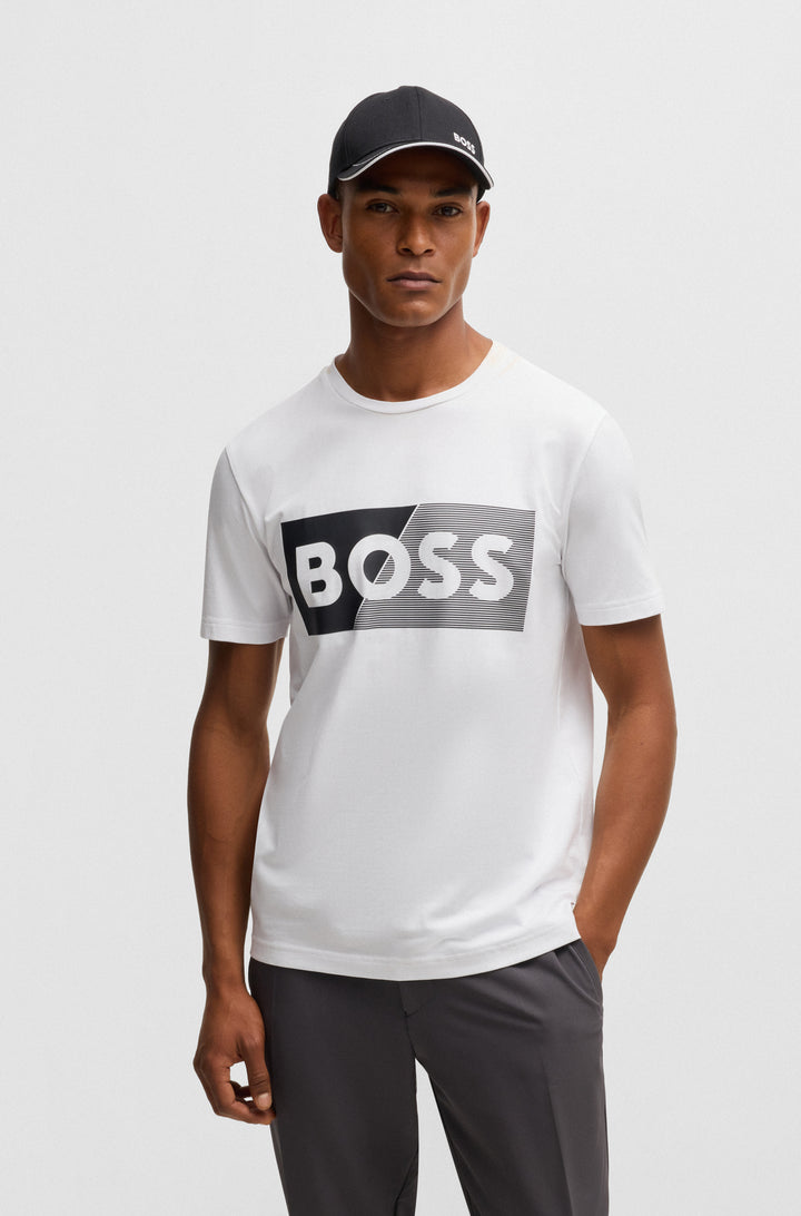 BOSS T-Shirts Regular Fit in Cotton Mix - T-SHIRT 2-PACK 2 10194355 01-50533717- Concorde Fashion#color_assorted-960