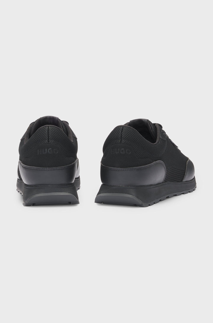 HUGO Sneakers  in Polyester Mix - ICELIN_RUNN_KNPU 10216850 01-50541682- Concorde Fashion#color_black-002