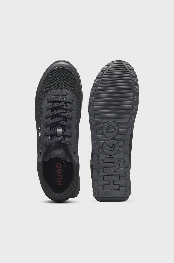 HUGO Sneakers  in Polyester Mix - ICELIN_RUNN_KNPU 10216850 01-50541682- Concorde Fashion#color_black-002