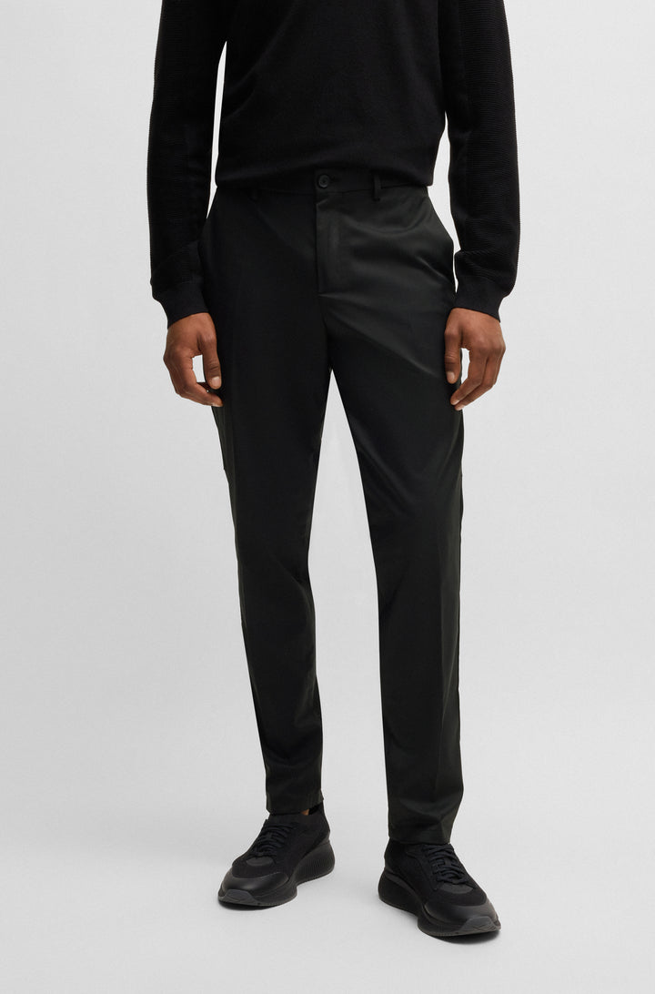 BOSS Trousers Regular Fit in Polyester - T_PHOENIX-REG 10219140 01-50495488- Concorde Fashion#color_black-001