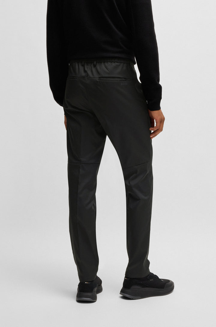 BOSS Trousers Regular Fit in Polyester - T_PHOENIX-REG 10219140 01-50495488- Concorde Fashion#color_black-001