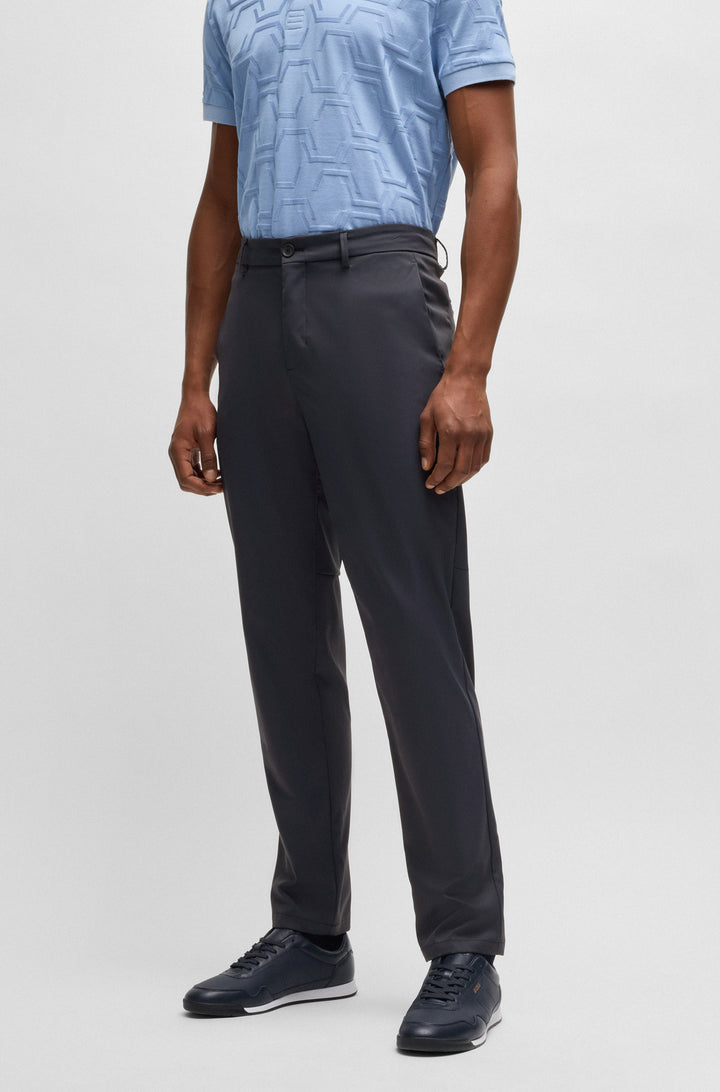 BOSS Trousers Regular Fit in Polyester - T_PHOENIX-REG 10219140 01-50495488- Concorde Fashion#color_navy-402