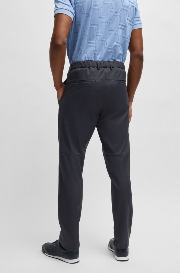BOSS Trousers Regular Fit in Polyester - T_PHOENIX-REG 10219140 01-50495488- Concorde Fashion#color_navy-402