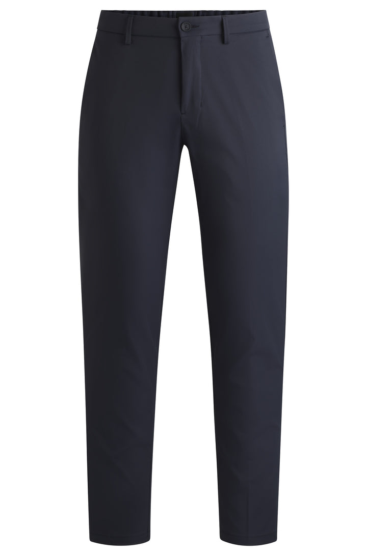 BOSS Trousers Regular Fit in Polyester - T_PHOENIX-REG 10219140 01-50495488- Concorde Fashion#color_navy-402