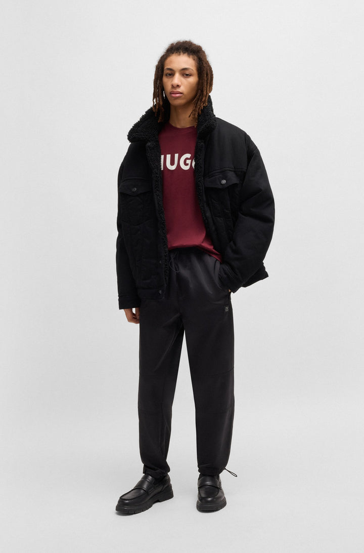 HUGO T-Shirts Regular Fit in Cotton - DULIVIO 10229761 01-50467556- Concorde Fashion#color_pink-654