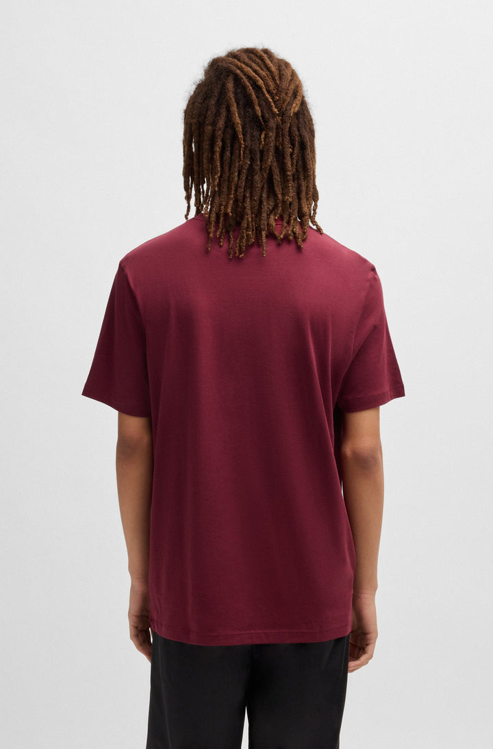 HUGO T-Shirts Regular Fit in Cotton - DULIVIO 10229761 01-50467556- Concorde Fashion#color_pink-654