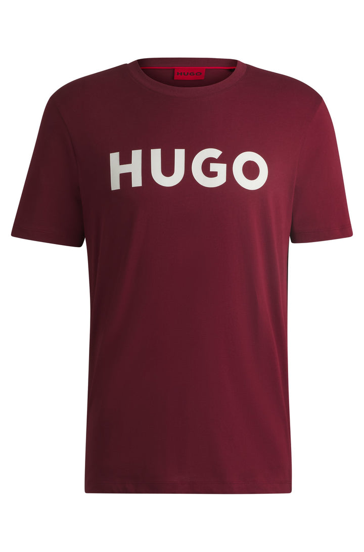HUGO T-Shirts Regular Fit in Cotton - DULIVIO 10229761 01-50467556- Concorde Fashion#color_pink-654
