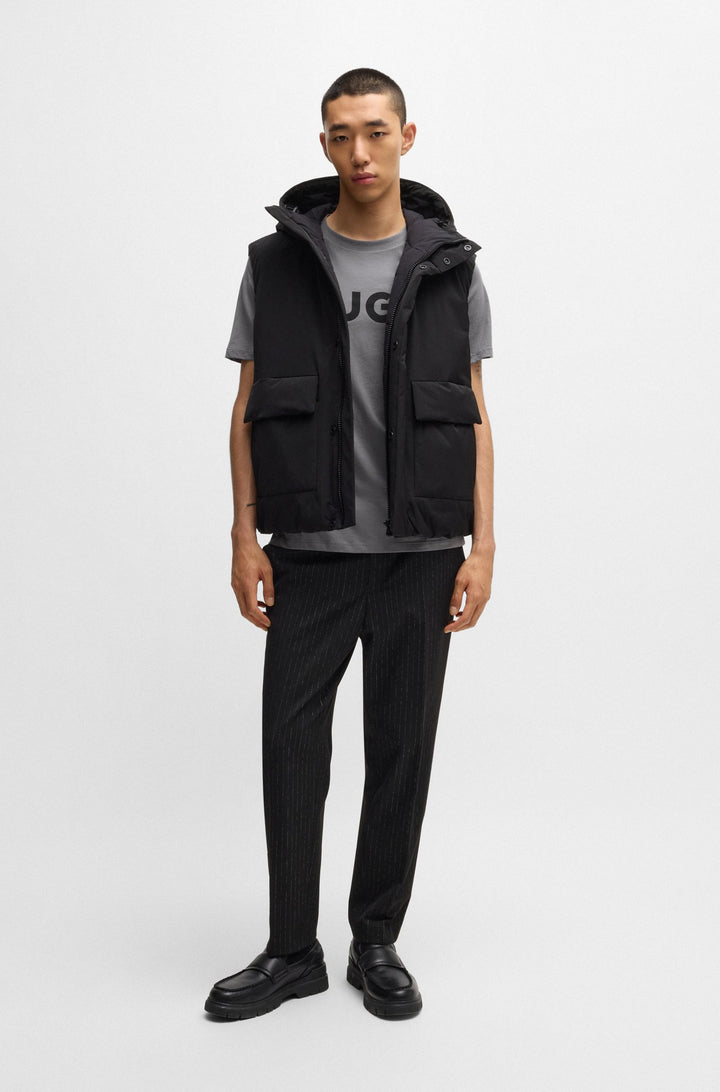 HUGO T-Shirts Regular Fit in Cotton - DULIVIO 10229761 01-50467556- Concorde Fashion#color_grey-034