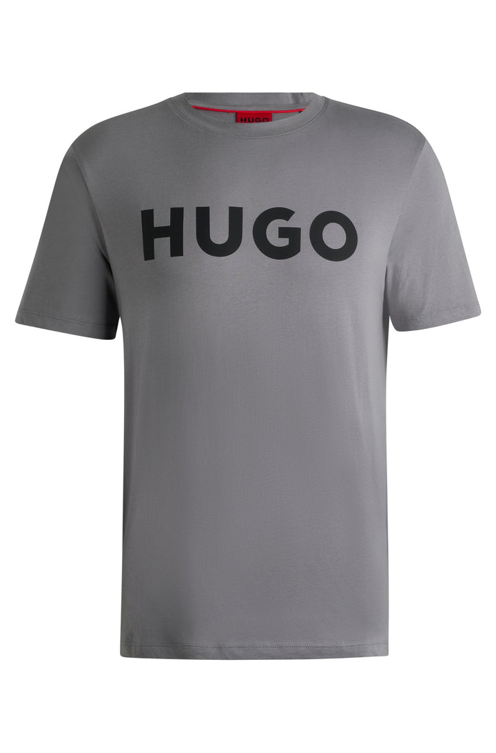 HUGO T-Shirts Regular Fit in Cotton - DULIVIO 10229761 01-50467556- Concorde Fashion#color_grey-034