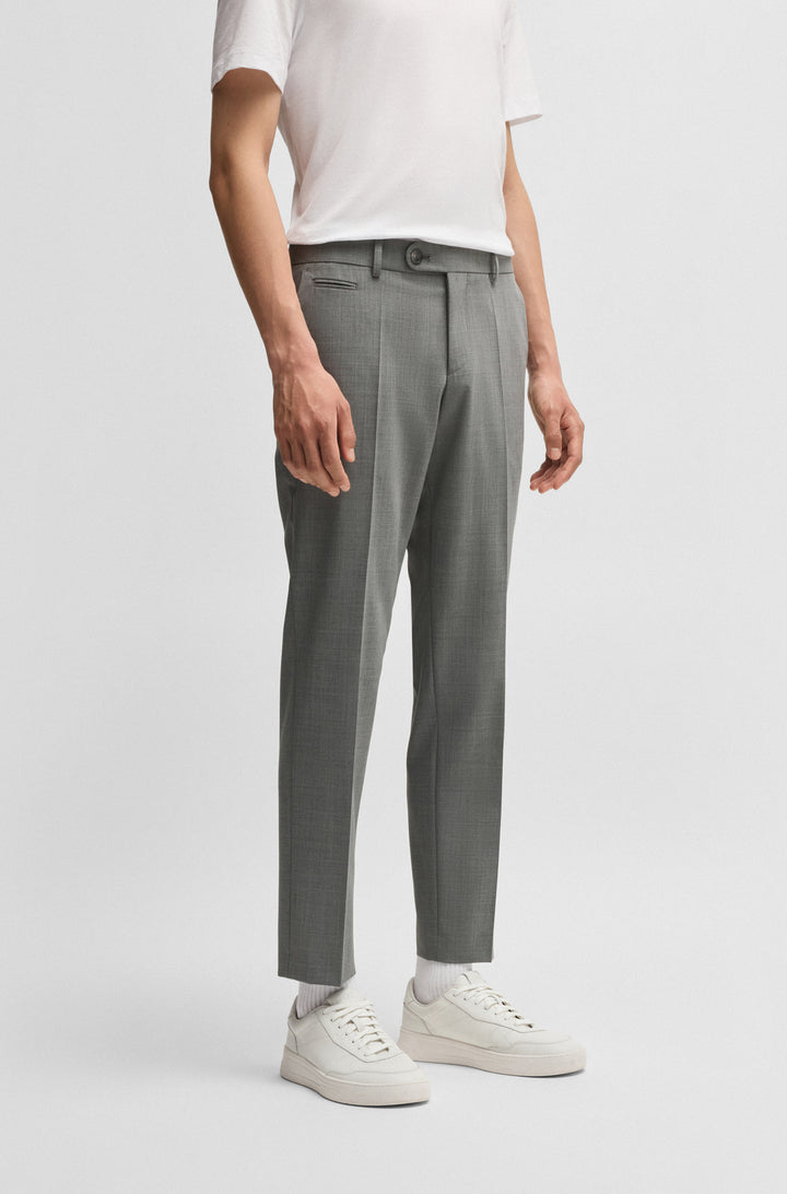 BOSS Trousers  in Polyester Mix - H-GENIUS-DTL-WG-251 10230447 01-50534908- Concorde Fashion#color_grey-021