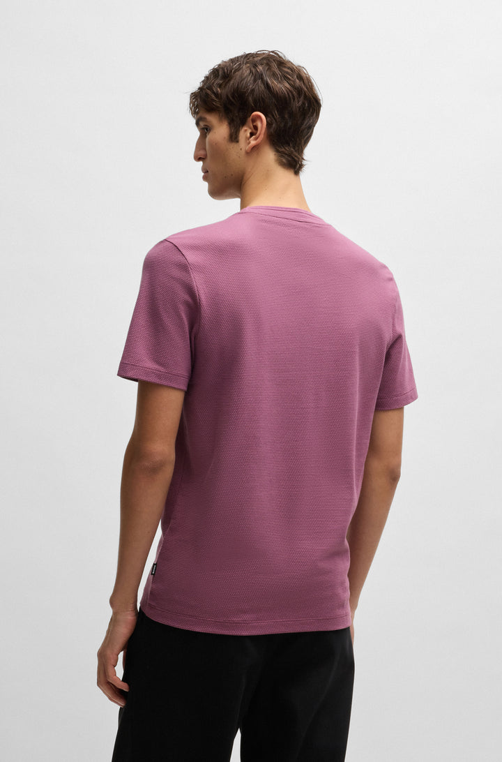 BOSS T-Shirts Regular Fit in Cotton Mix - TIBURT 240 10231018 01-50452680- Concorde Fashion#color_purple-524
