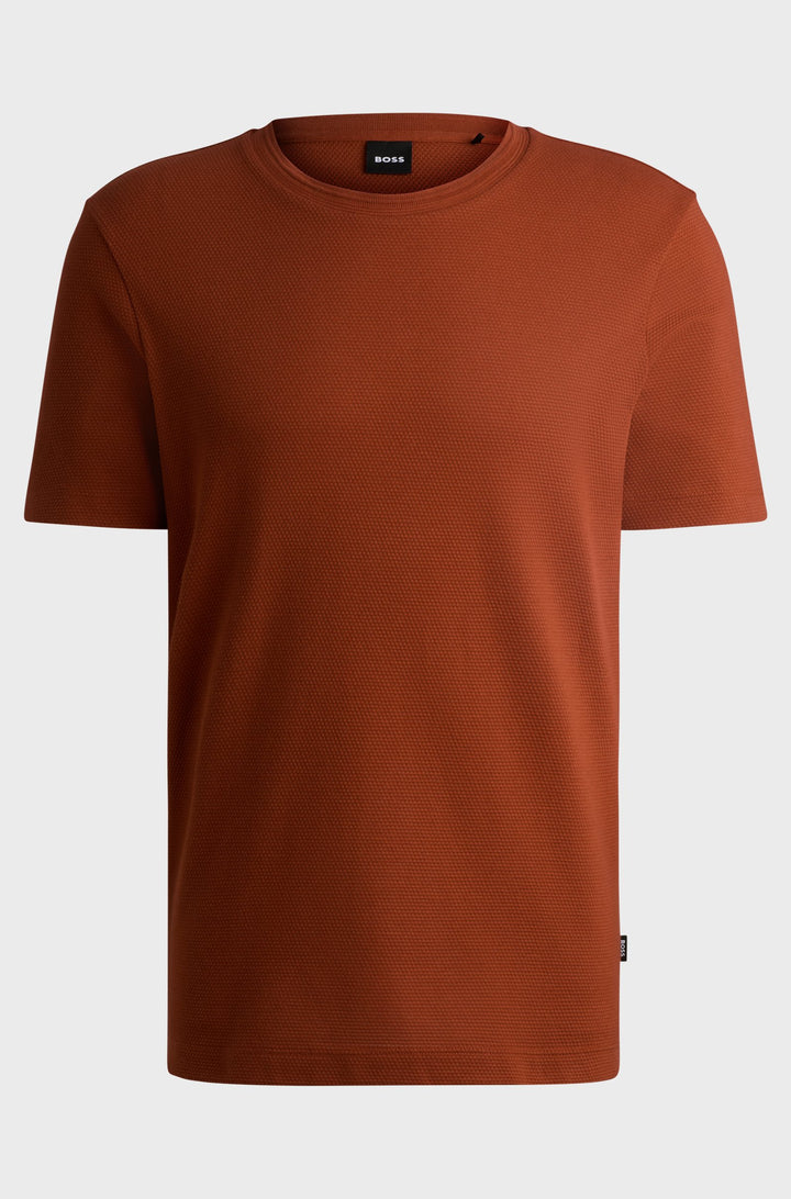 BOSS T-Shirts Regular Fit in Cotton Mix - TIBURT 240 10231018 01-50452680- Concorde Fashion#color_orange-806