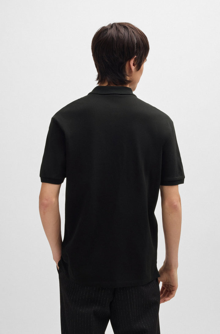 HUGO Polos Regular Fit in Cotton - DONOS222 10231467 01-50466182- Concorde Fashion#color_black-002