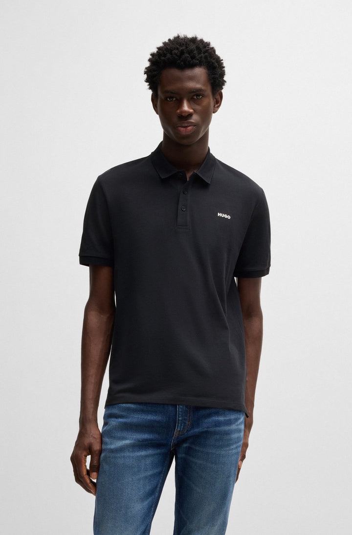 HUGO Polos Regular Fit in Cotton - DONOS222 10231467 01-50466182- Concorde Fashion#color_navy-407