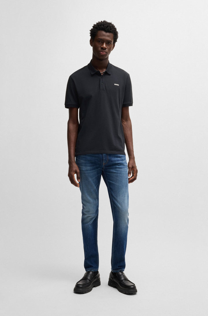 HUGO Polos Regular Fit in Cotton - DONOS222 10231467 01-50466182- Concorde Fashion#color_navy-407