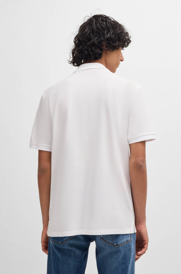 HUGO Polos Regular Fit in Cotton - DONOS222 10231467 01-50466182- Concorde Fashion#color_white-120