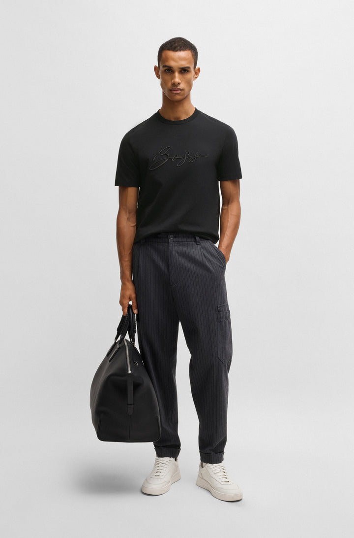 BOSS T-Shirts Regular Fit in Cotton - C-THOMPSON 70 10236129 01-50531309- Concorde Fashion#color_black-001