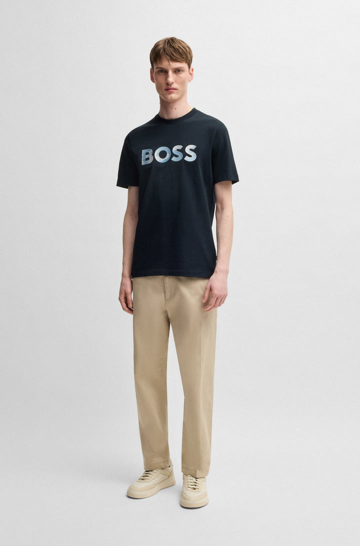 BOSS T-Shirts Regular Fit in Cotton - C-THOMPSON 70 10236129 01-50531309- Concorde Fashion#color_navy-404