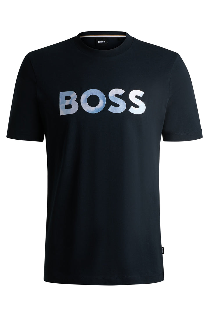 BOSS T-Shirts Regular Fit in Cotton - C-THOMPSON 70 10236129 01-50531309- Concorde Fashion#color_navy-404