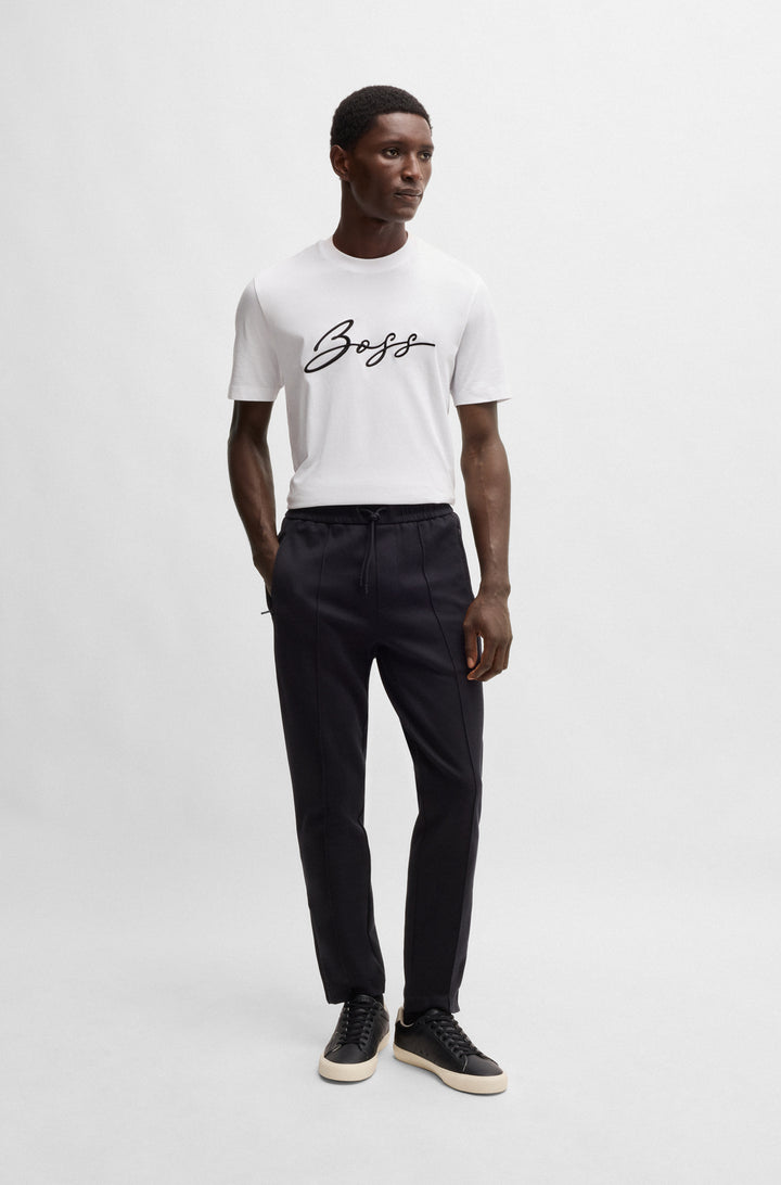 BOSS T-Shirts Regular Fit in Cotton - C-THOMPSON 70 10236129 01-50531309- Concorde Fashion#color_white-100