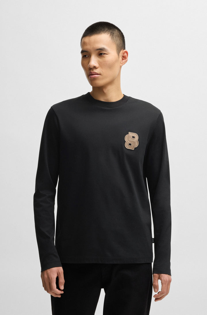 BOSS T-Shirts Regular Fit in Cotton - C-TALLEY 10238361 01-50533813- Concorde Fashion#color_black-001