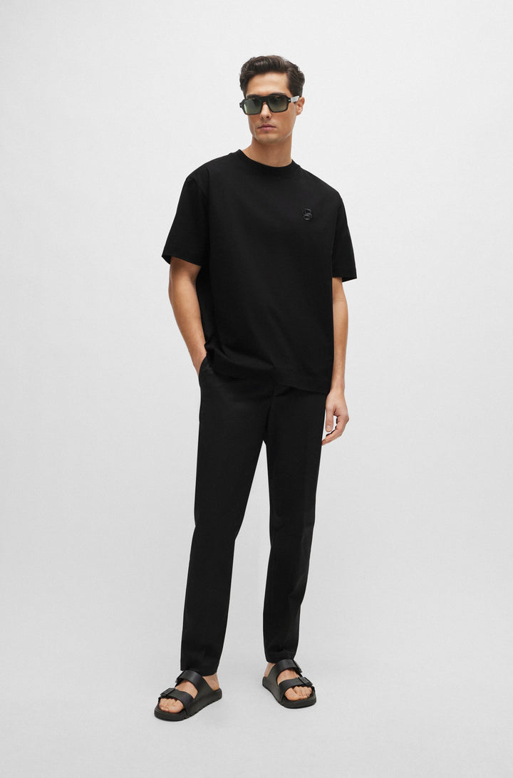 BOSS Sandals Standard Sole in Leather - SURFLEY_SAND_DMPR_N 10240283 01-50505540- Concorde Fashion#color_black-001