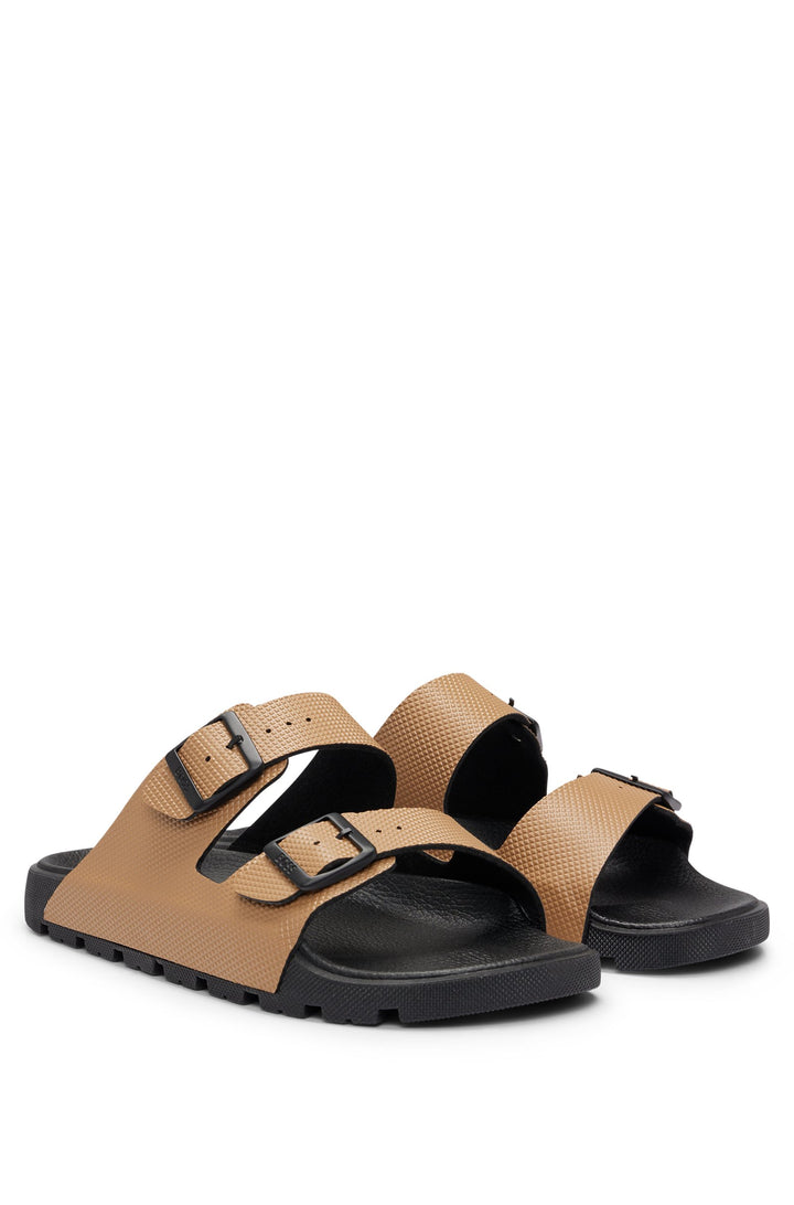 BOSS Sandals Standard Sole in Leather - SURFLEY_SAND_DMPR_N 10240283 01-50505540- Concorde Fashion#color_beige-280