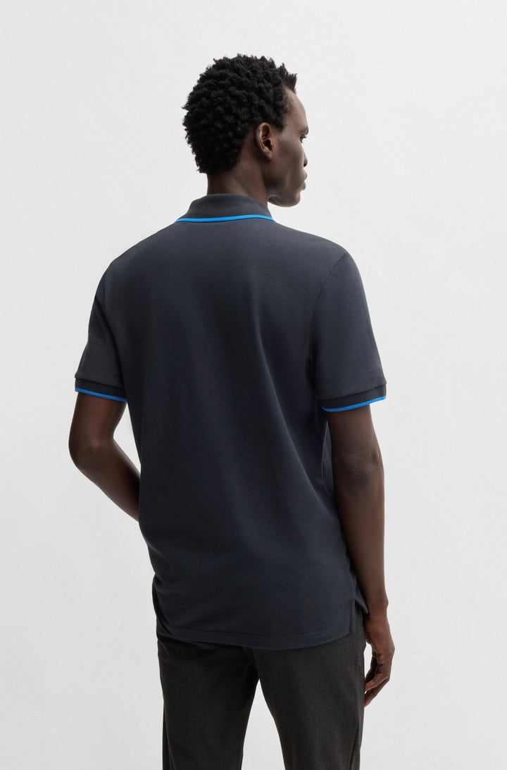 BOSS Polos Regular Fit in Cotton - PARLAY 190 10241531 01-50494697- Concorde Fashion#color_navy-403