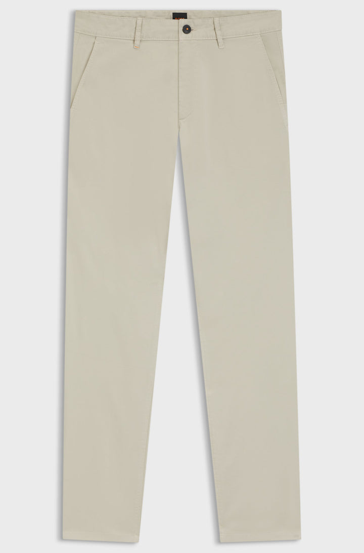 BOSS Trousers Slim Fit in Cotton Mix - CHINO_SLIM 10242156 01-50510933- Concorde Fashion#color_beige-271