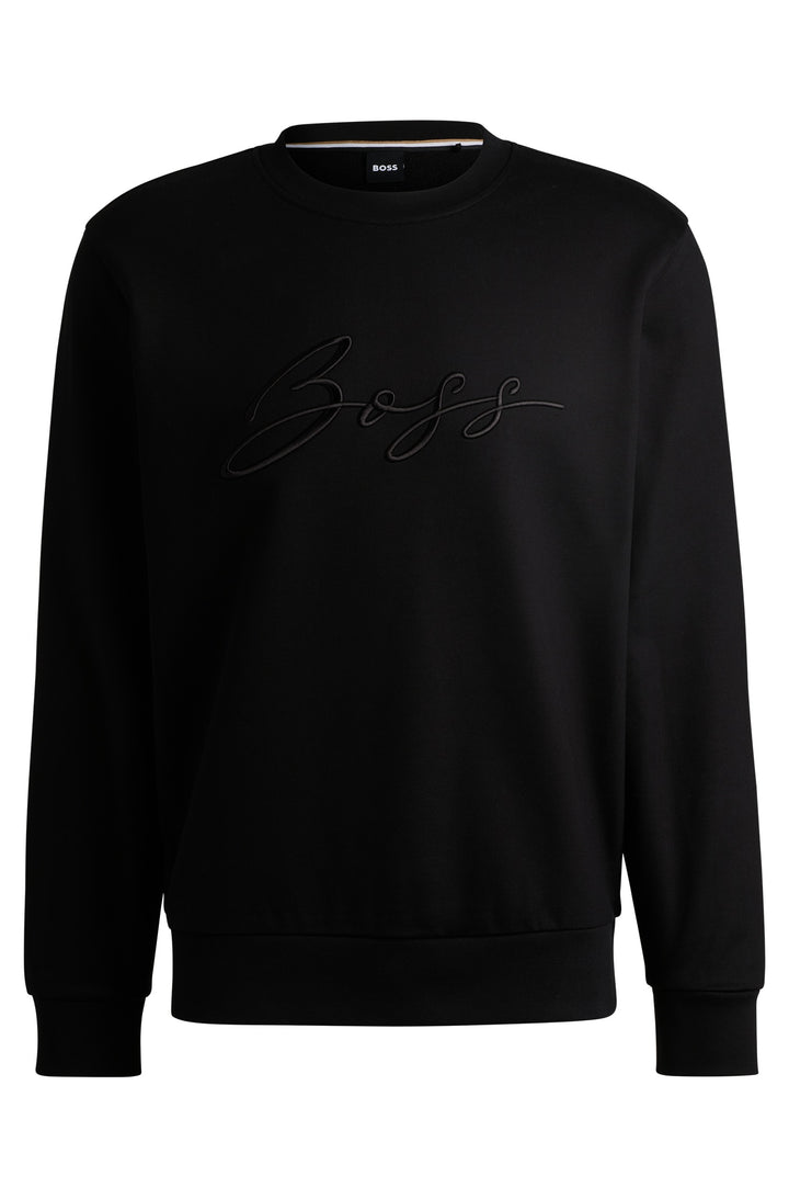 BOSS Sweatshirts Relaxed Fit in Cotton - C-SOLERI 70 10242373 01-50531310- Concorde Fashion#color_black-001