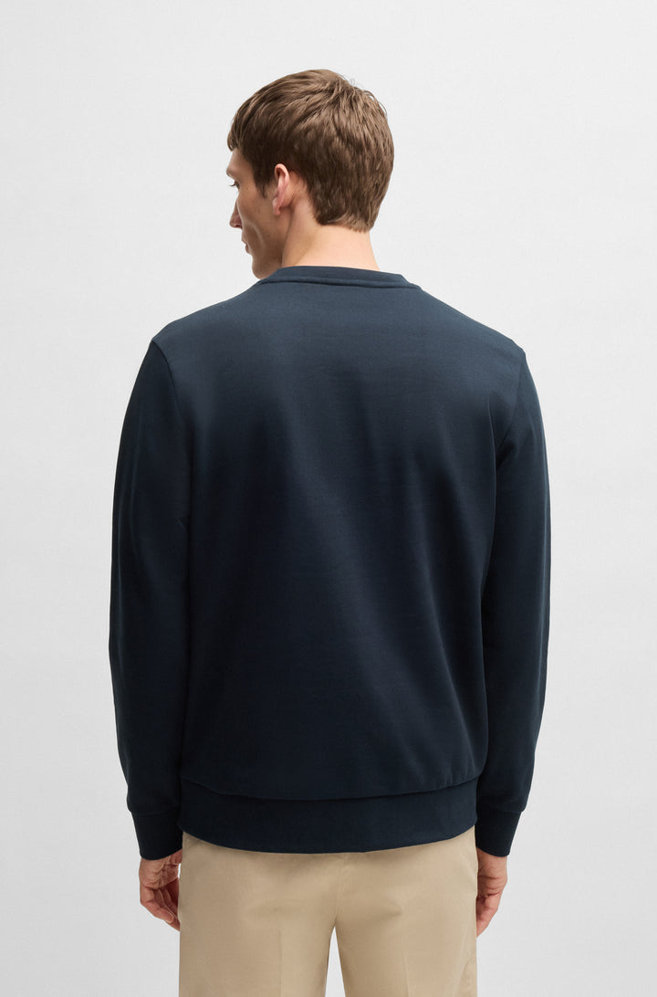 BOSS Sweatshirts Relaxed Fit in Cotton - C-SOLERI 70 10242373 01-50531310- Concorde Fashion#color_navy-404