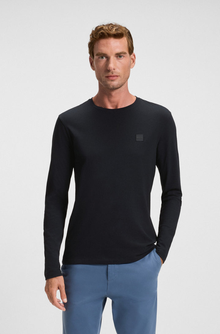 BOSS T-Shirts Regular Fit in Cotton - TACKS 10242631 02-50512111- Concorde Fashion#color_navy-404