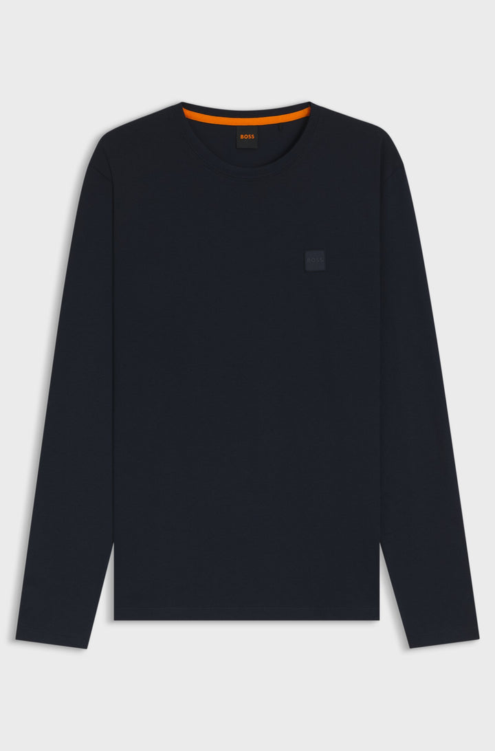BOSS T-Shirts Regular Fit in Cotton - TACKS 10242631 02-50512111- Concorde Fashion#color_navy-404