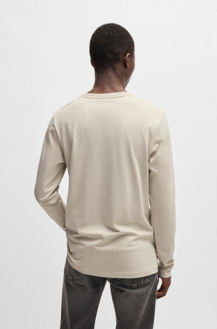 BOSS T-Shirts Regular Fit in Cotton - TACKS 10242631 02-50512111- Concorde Fashion#color_beige-271