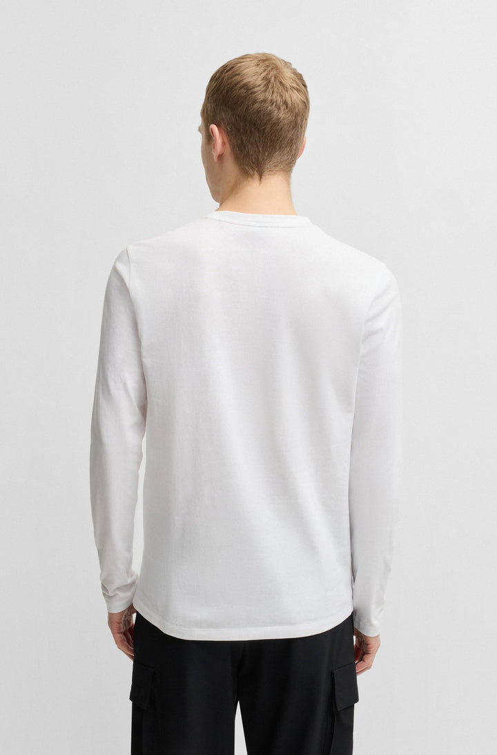 BOSS T-Shirts Regular Fit in Cotton - TACKS 10242631 02-50512111- Concorde Fashion#color_white-100