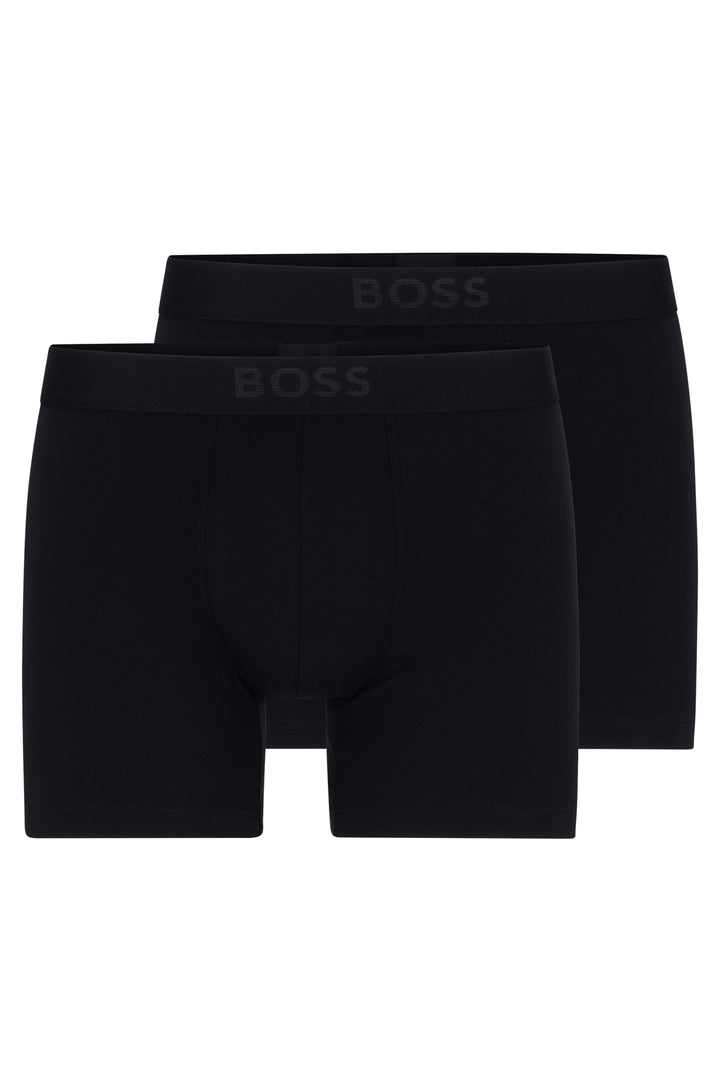 BOSS Boxers  in synthetic - BOXERBR 2P ULTRASOFT 10243713 01-50475677- Concorde Fashion#color_black-001