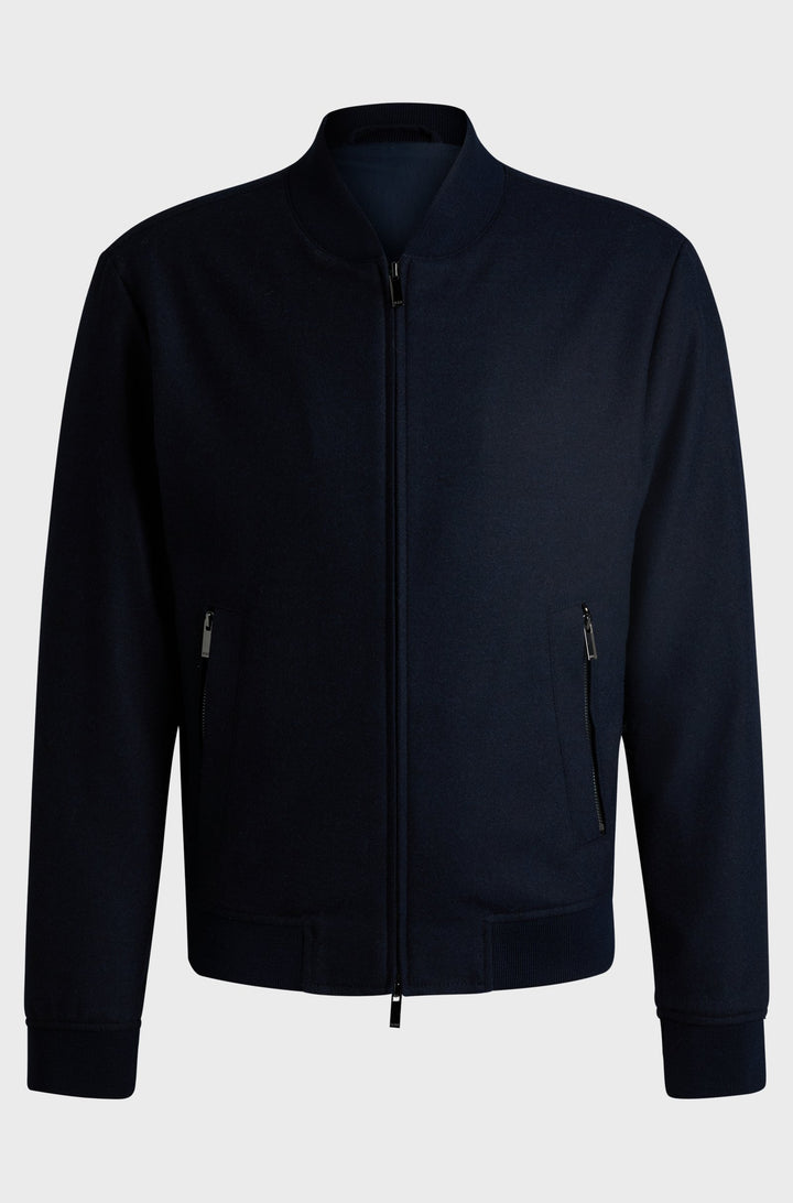 BOSS Blazers Slim Fit in Wool Mix - P-HANRY-BMB-234 10244939 01-50502547- Concorde Fashion#color_navy-405