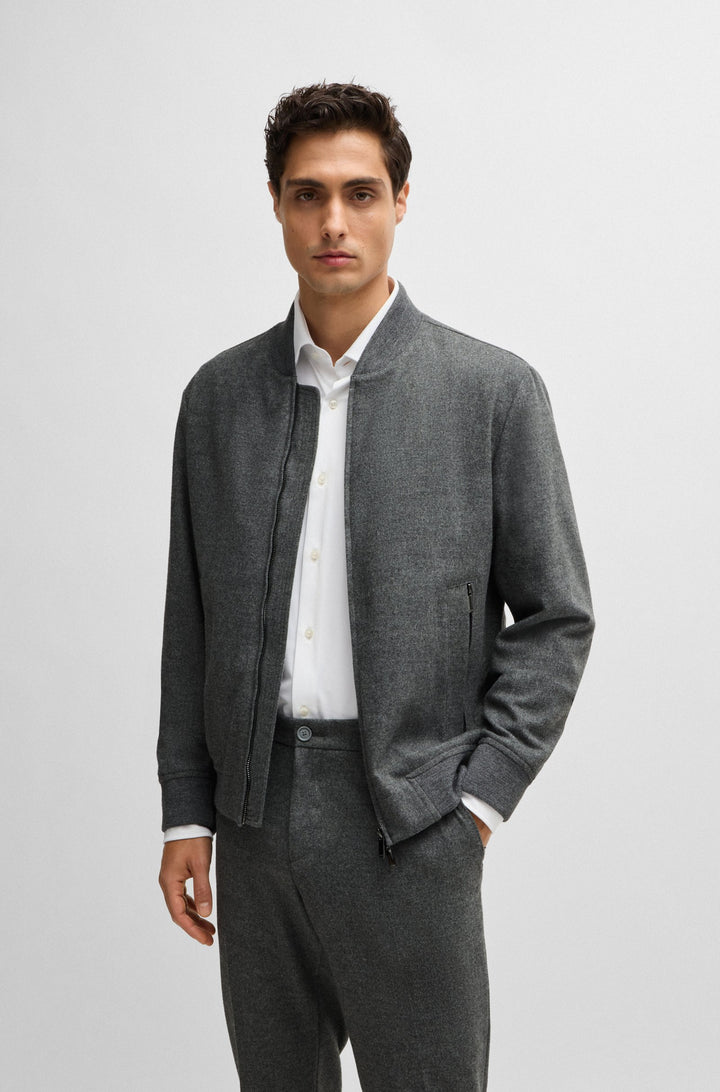 BOSS Blazers Slim Fit in Wool Mix - P-HANRY-BMB-234 10244939 01-50502547- Concorde Fashion#color_silver-042