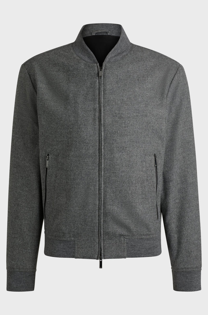 BOSS Blazers Slim Fit in Wool Mix - P-HANRY-BMB-234 10244939 01-50502547- Concorde Fashion#color_silver-042