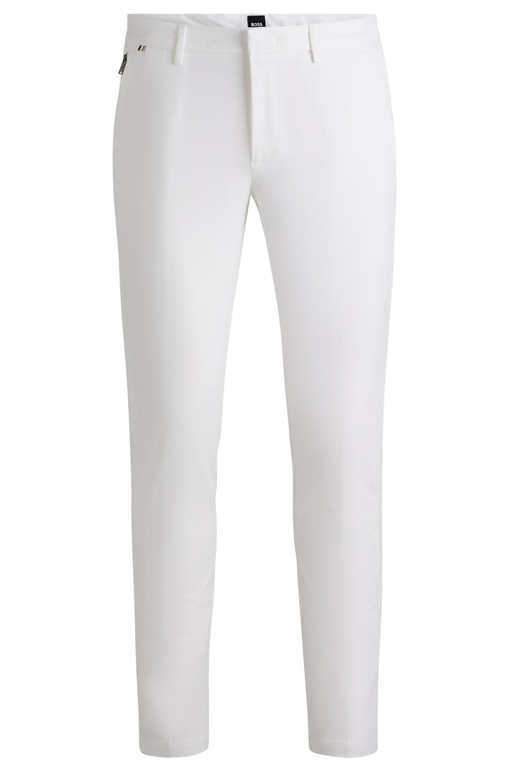 BOSS Trousers Slim Fit in Cotton Mix - KAITO1_T 10246713 01-50487754- Concorde Fashion#color_white-100