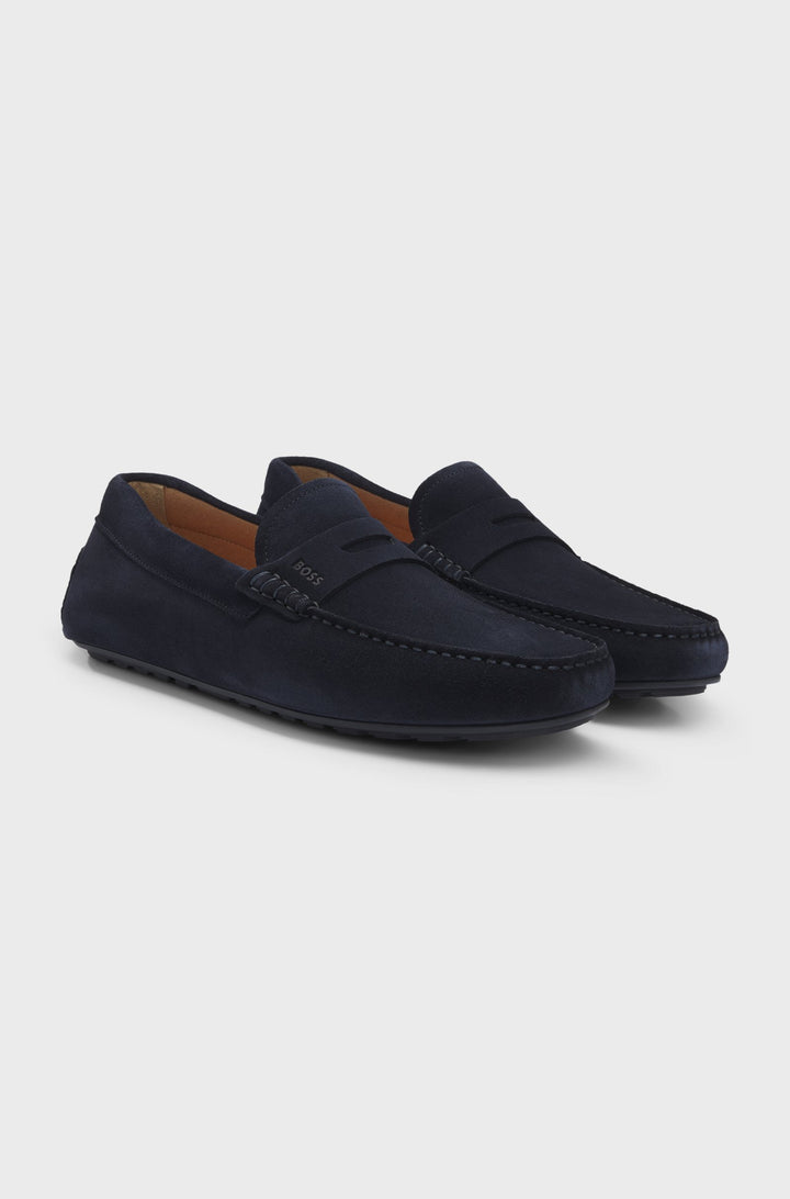 BOSS Casual Shoes  in Leather - NOEL_MOCC_SDPEB 10247967 01-50541750- Concorde Fashion#color_navy-401