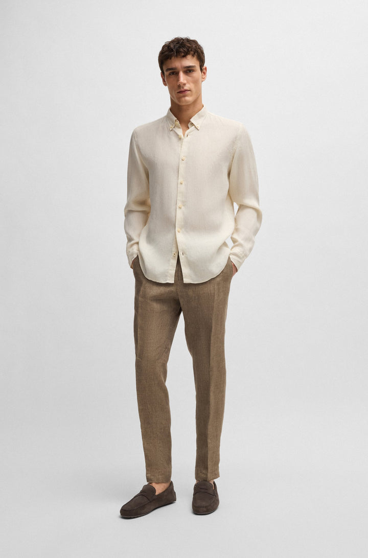 BOSS Casual Shoes  in Leather - NOEL_MOCC_SDPEB 10247967 01-50541750- Concorde Fashion#color_brown-201