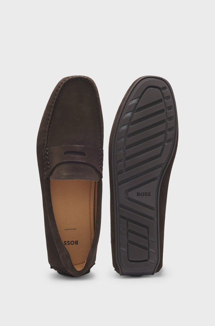 BOSS Casual Shoes  in Leather - NOEL_MOCC_SDPEB 10247967 01-50541750- Concorde Fashion#color_brown-201