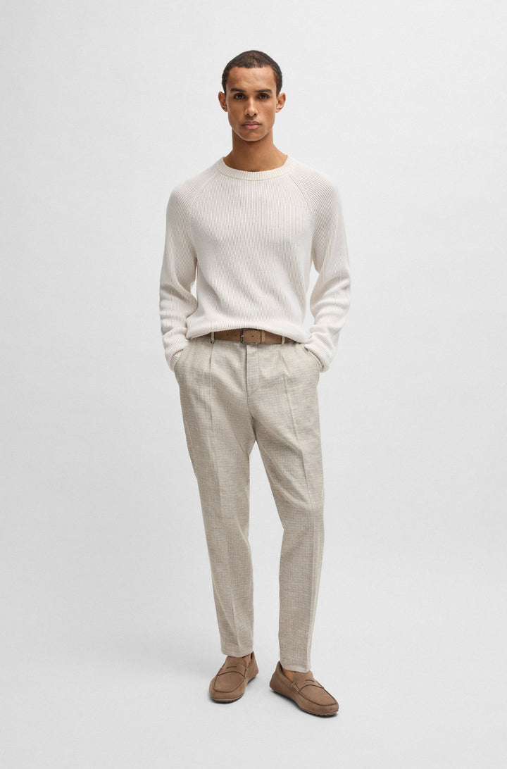 BOSS Casual Shoes  in Leather - NOEL_MOCC_SDPEB 10247967 01-50541750- Concorde Fashion#color_beige-260