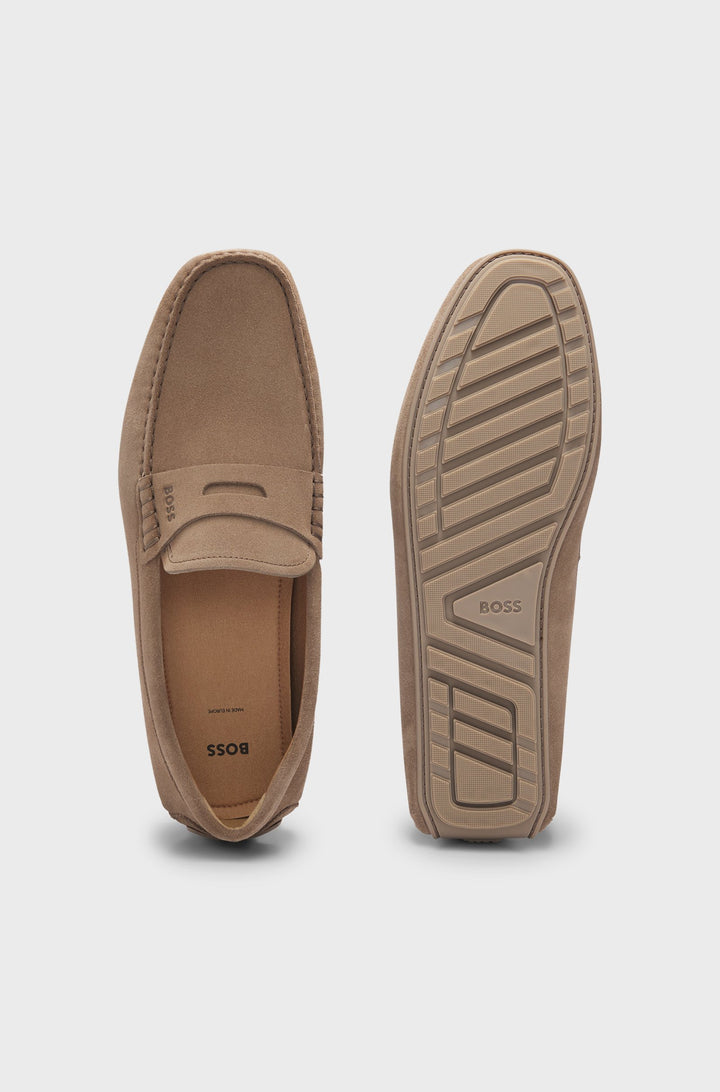 BOSS Casual Shoes  in Leather - NOEL_MOCC_SDPEB 10247967 01-50541750- Concorde Fashion#color_beige-260