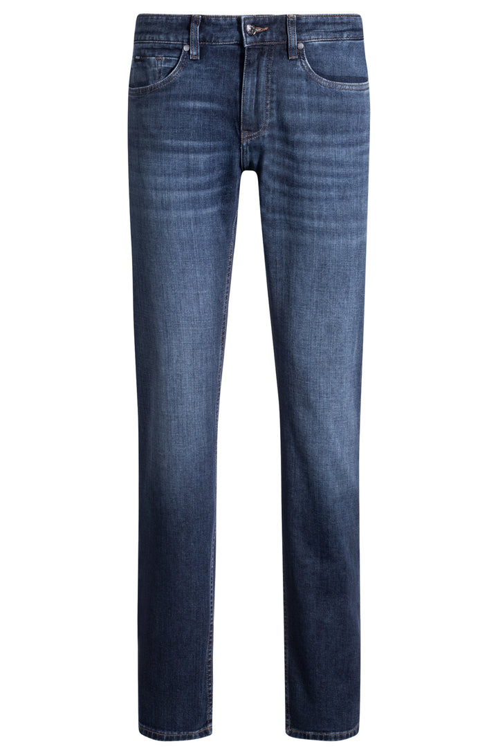 BOSS Jeans Slim Fit in Cotton Mix - H-DELAWARE 10248179 01-50537390- Concorde Fashion#color_navy-419