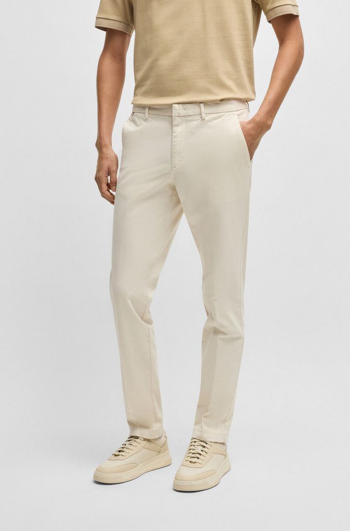 BOSS Chinos Slim Fit in Cotton Mix - KAITO1 10248208 01-50487966- Concorde Fashion#color_white-131