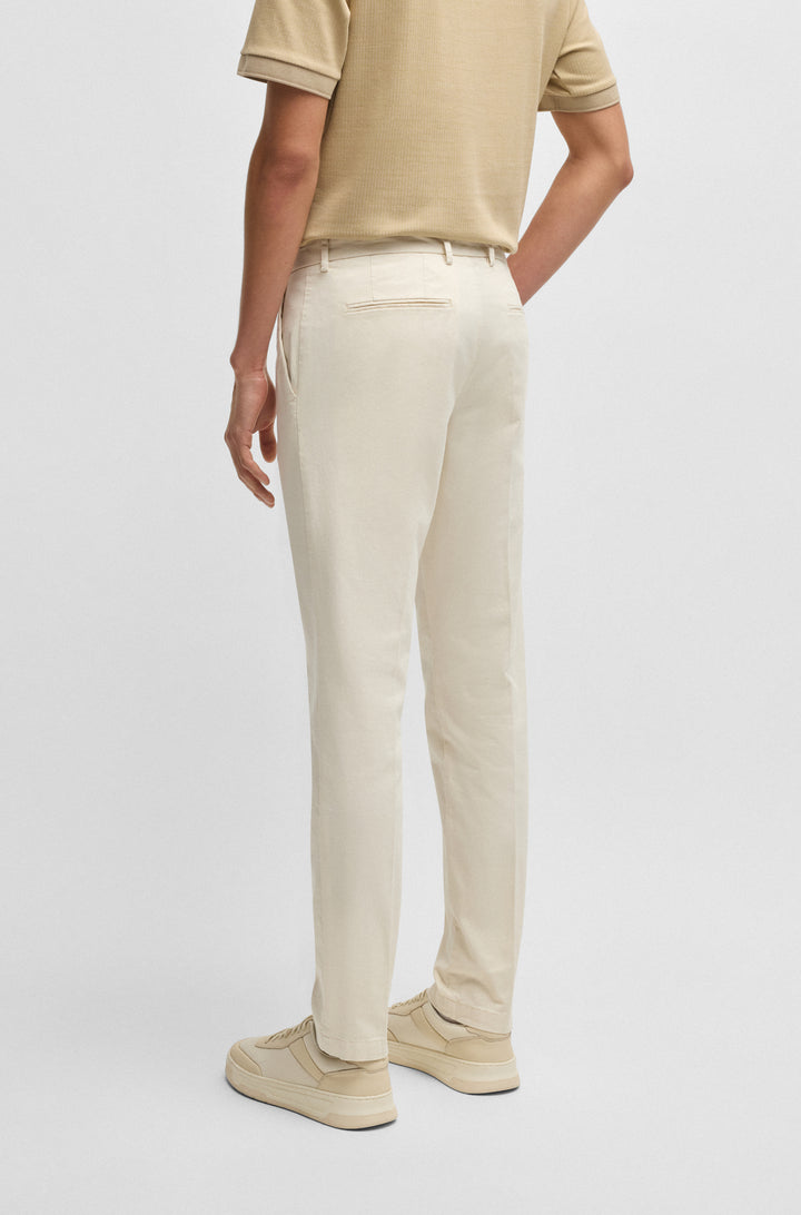 BOSS Chinos Slim Fit in Cotton Mix - KAITO1 10248208 01-50487966- Concorde Fashion#color_white-131