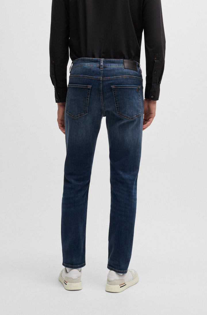 BOSS Jeans Regular Fit in Cotton Mix - RE.MAINE BO 10248328 01-50532533- Concorde Fashion#color_blue-422