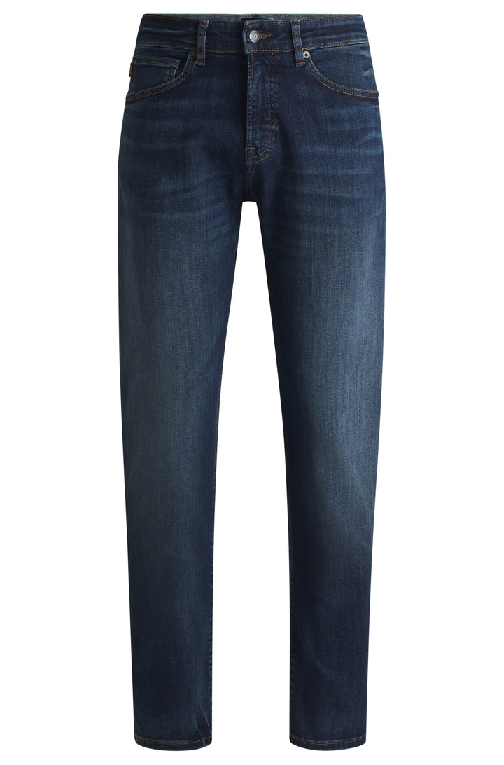 BOSS Jeans Regular Fit in Cotton Mix - RE.MAINE BO 10248328 01-50532533- Concorde Fashion#color_blue-422